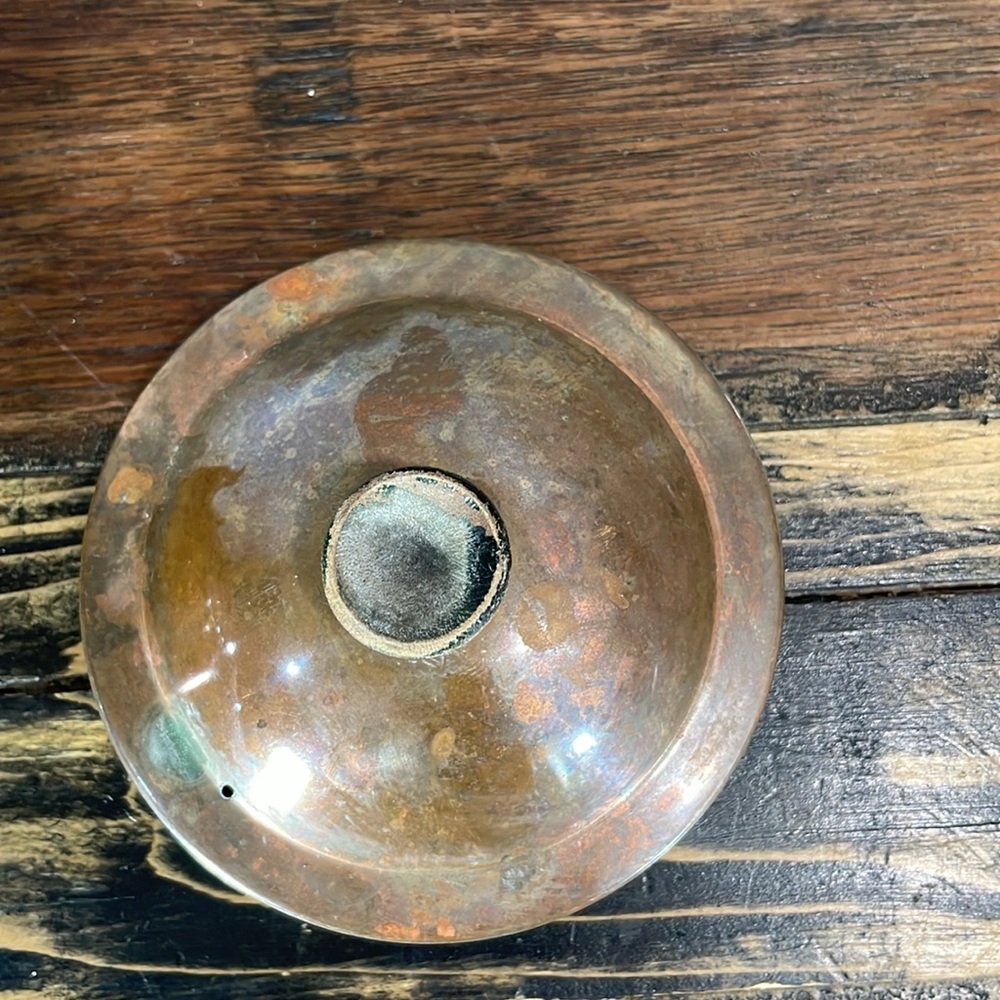 Vintage Copper Teapot with Wooden Handle gorgeous greening! This is a beauty! - Picture 7 of 17